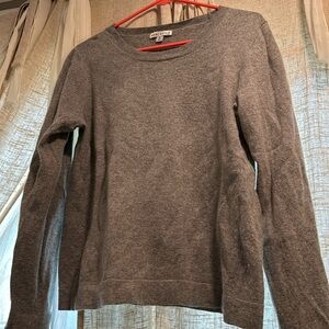 Grey cotton/wool/nylon sweater